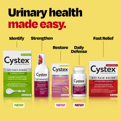 Cystex Urinary Tract Infection Support & Prevention - Cranberry Prebiotic Supplement with D-Mannose & Vitamin C for UTI Protection & Urinary Health Maintenance - 7.6 fl oz (Pack of 2) CystexBuy Supplements Australia