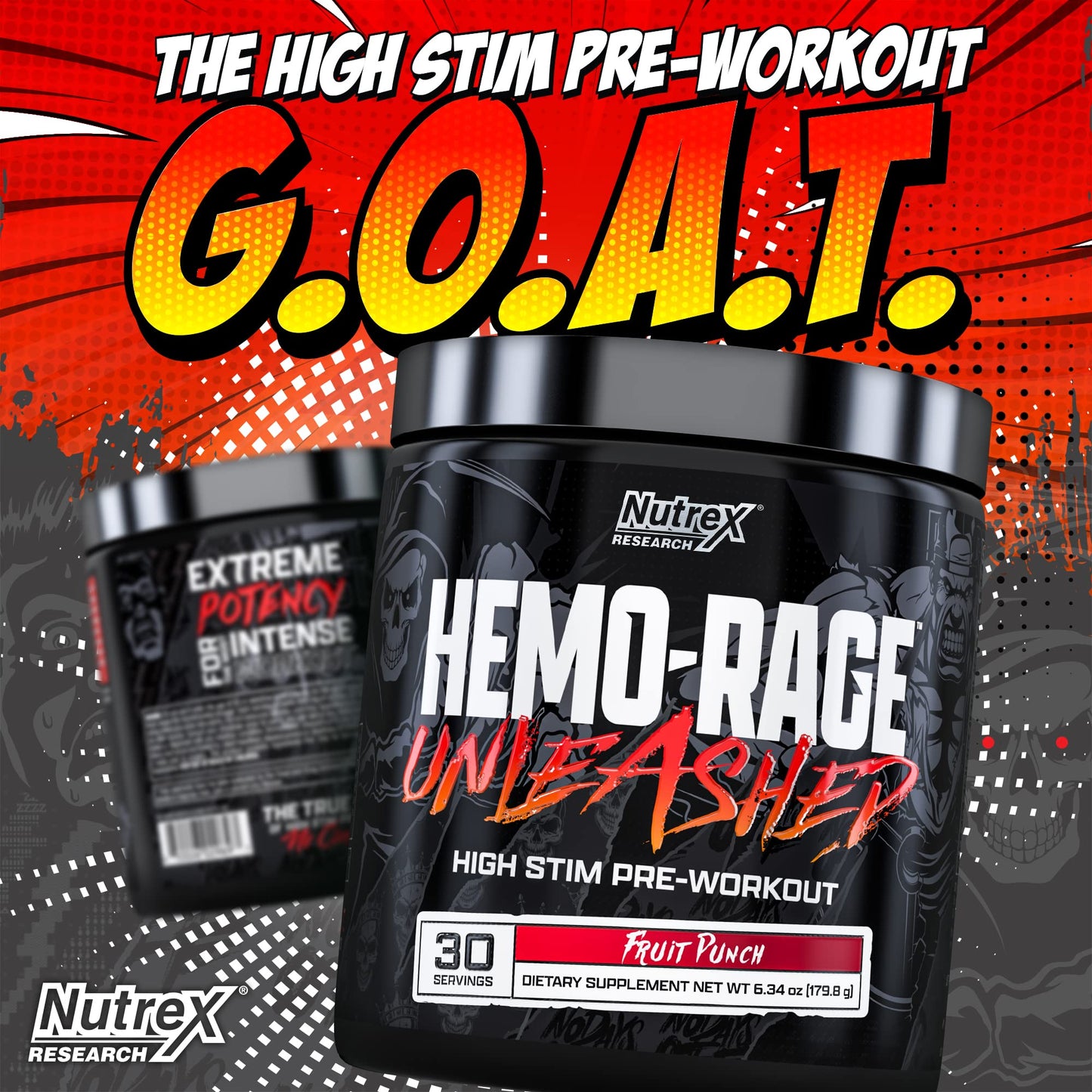 Nutrex Research Hemo-Rage Extreme High Stim Pre Workout Powder | Insane Lasting Energy Nutrex ResearchBuy Supplements Australia