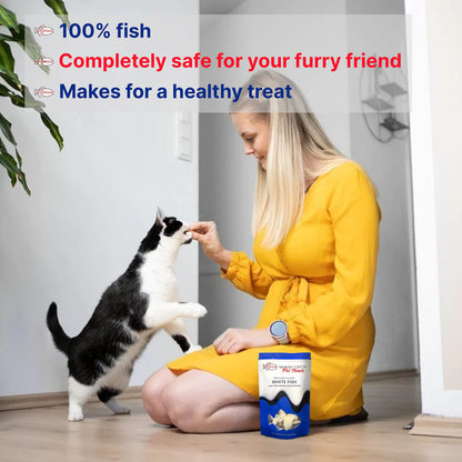 Nordic Catch Freeze Dried Fish Pet Treats from Iceland - Pure, All Natural Seafood Snacks for Dogs, Cats and Other Pets - Human Safe Ingredients, Made from Sashimi Grade Seafood - White Fish Nordic CatchBuy Supplements Australia