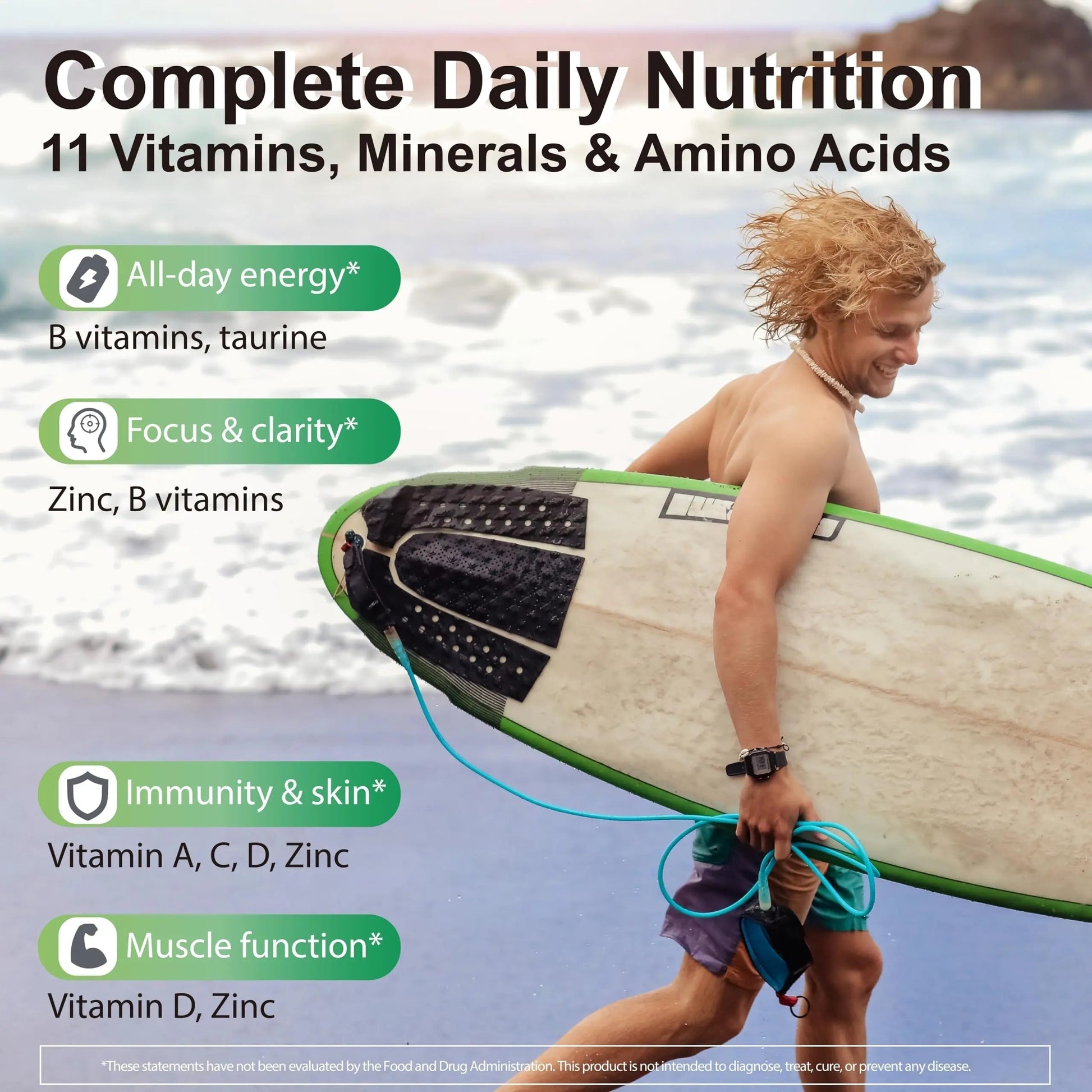 Pentavite HisFuel Multivitamin for Men, 20-in-1 Mens Vitamins with Natrual Fruits & Veggies, Vitamins & Minerals, Taurine, Boost Energy & Health Pentavite