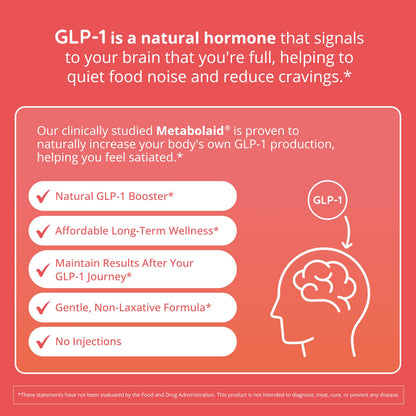 Happy Healthy Hippie GLP-1 Supplement (Metabolaid™ + Chromium) + Appetite Suppressant for Women | Metabolism Booster (AMPK) for Weight | Belly Fat Burner | Hunger & Cravings Control - 30 Vegan Caps Happy Healthy HippieBuy Supplements Australia