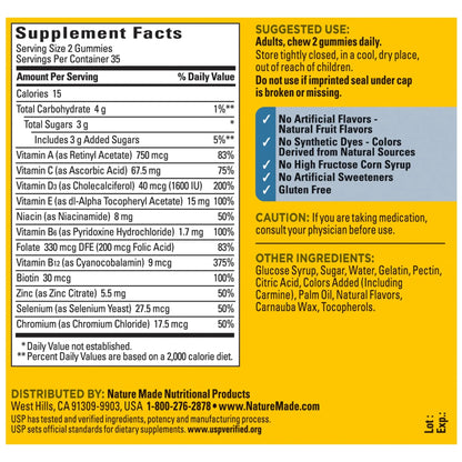 Nature Made Multi for Him, Mens Multivitamins Gummies, Energy Metabolism Support, Multivitamin for Men, 70 Gummy Vitamins and Minerals, 35 Day Supply Nature MadeBuy Supplements Australia