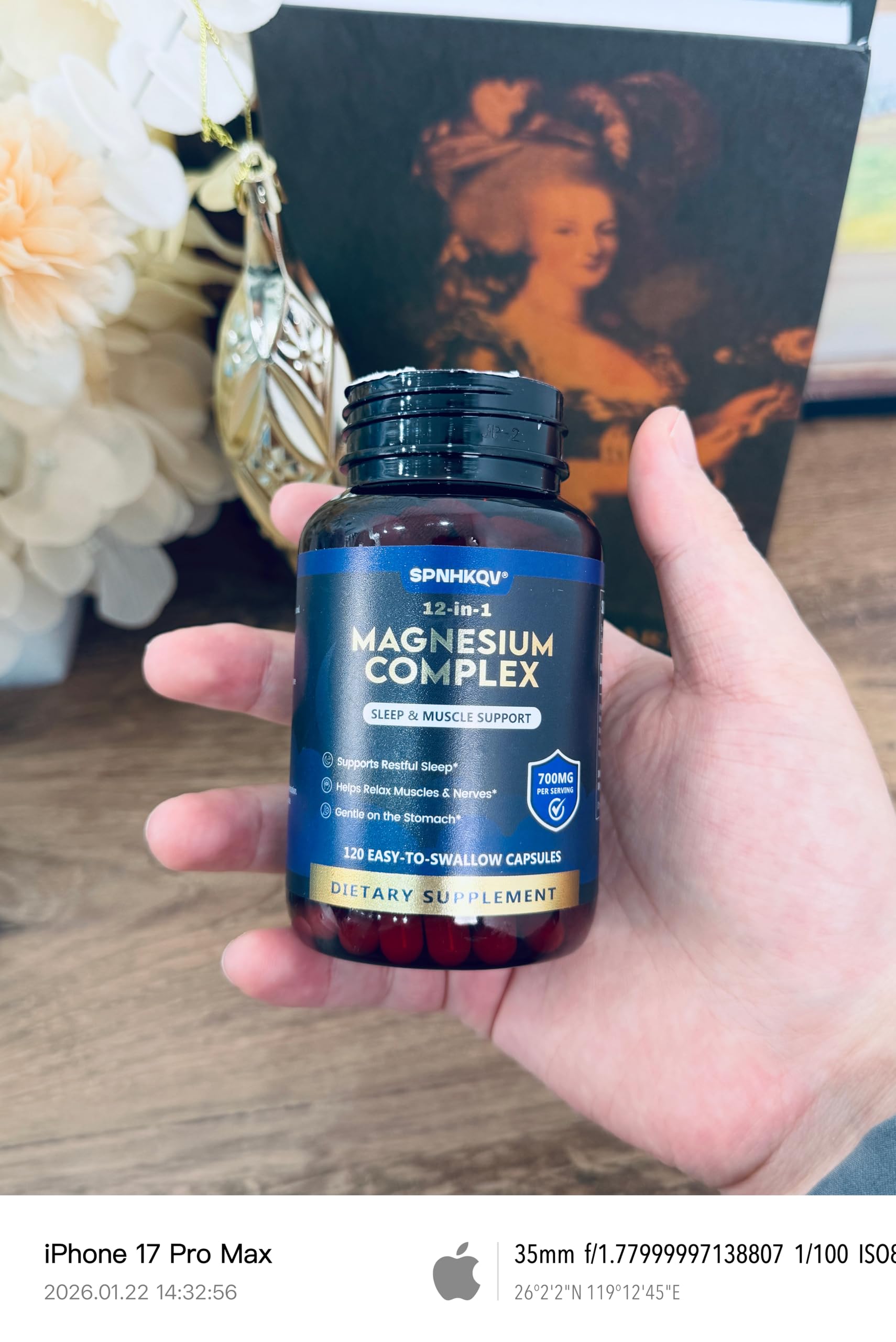 SPNHKQV Magnesium 12-in-1 Complex Supplement – 700mg High Absorption Magnesium Glycinate Capsules for Women & Men – Muscle, Nerve & Sleep Support – 120 Vegan Capsules SPNHKOVBuy Supplements Australia