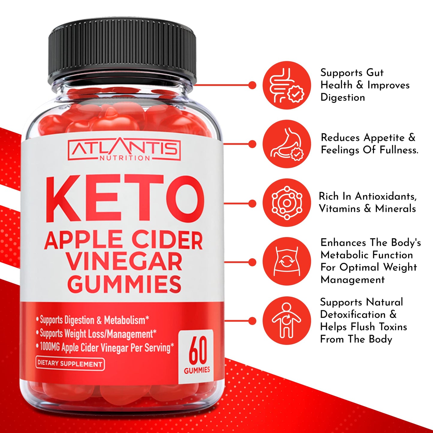 Keto ACV Gummies for Weight Loss - Apple Cider Vinegar Keto ACV Gummies Formulated Atlantis NutritionBuy Supplements Australia