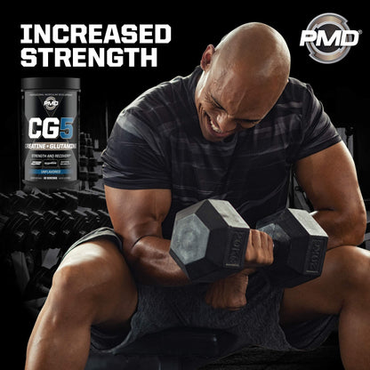 PMD Sports Ultra Pump Fuel Insanity - Pre Workout - Tropical Orange Mango (30 Servings) Sports CG5 Premium Creatine and L-Glutamine Powder (60 Servings)