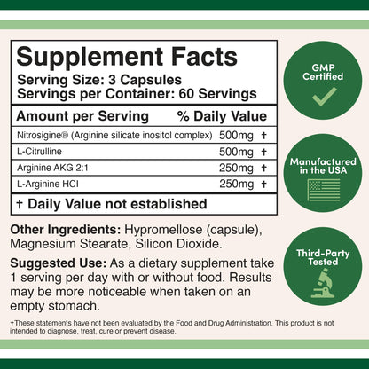 Nitric Oxide Supplement (Stim Free Pre Workout) - Nitric Oxide Booster with Nitrosigine Double Wood SupplementsBuy Supplements Australia