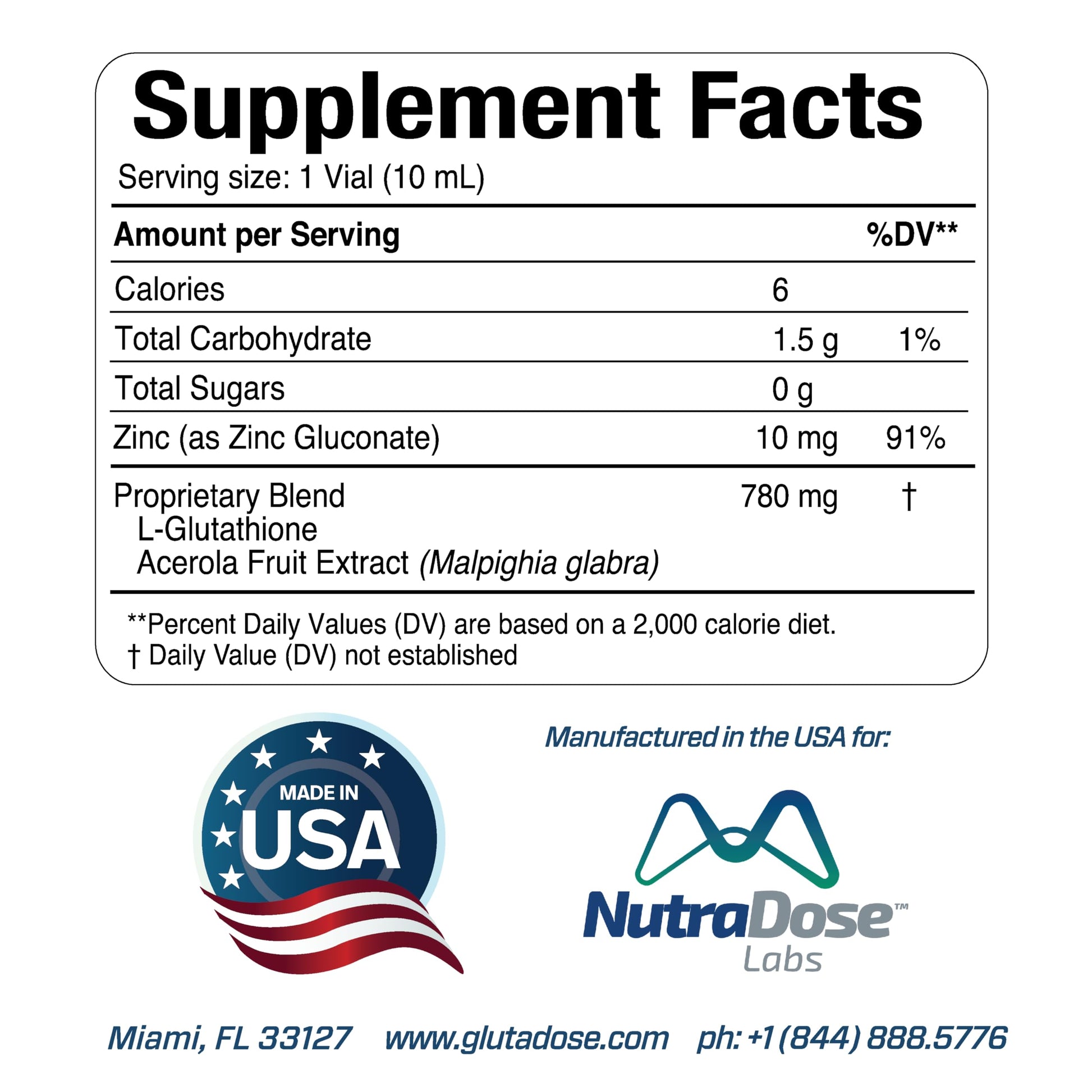 Liquid Glutathione Supplement, Lemon Berry Flavored Acerola Energy Booster w/Zinc, Daily Vitamins & Minerals, Zero Sugar Formulation, Everyday Auto-Immune Support for Adults, 0.34 fl oz, Pack of 30 GlutaDoseBuy Supplements Australia