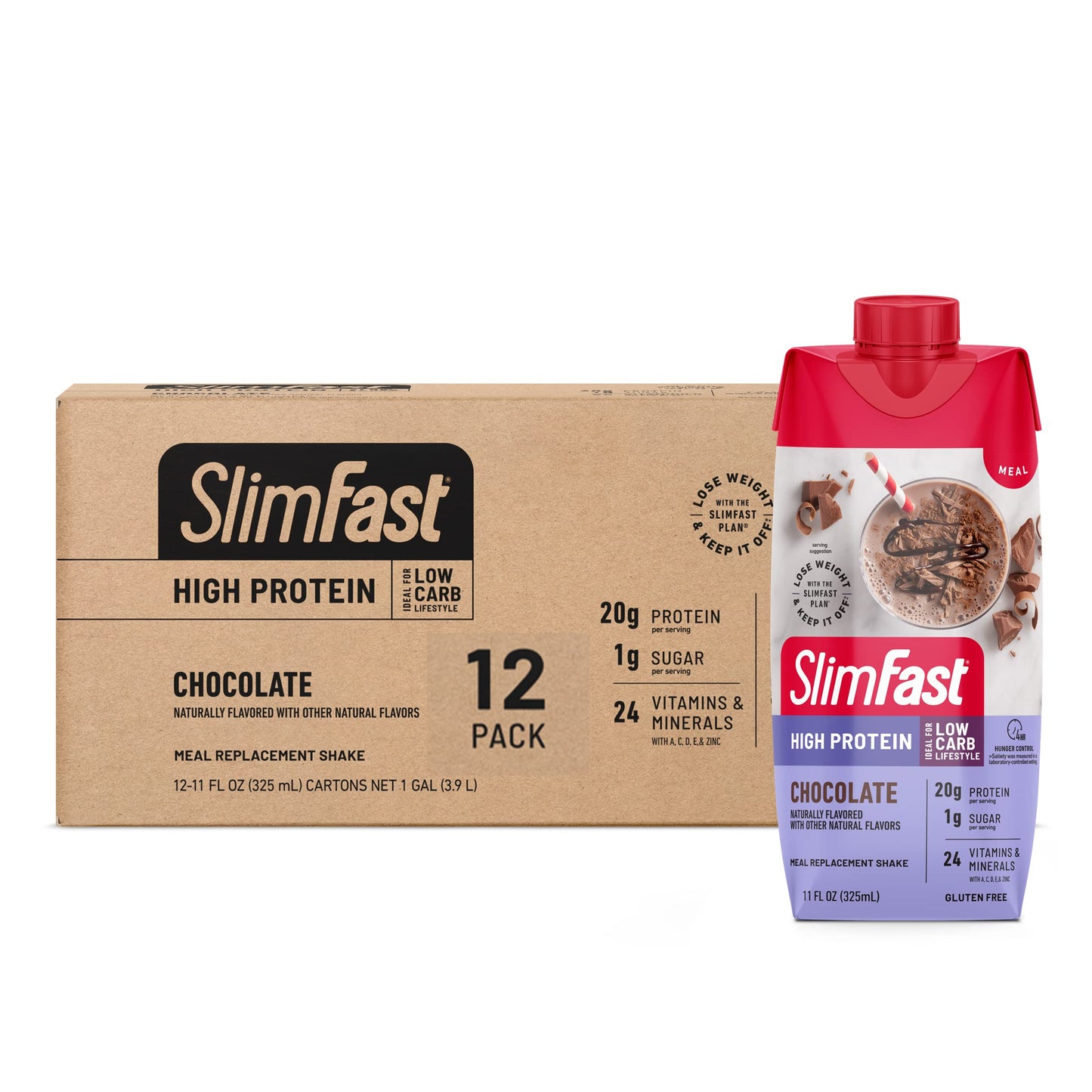 SlimFast High Protein Chocolate Bundle- 12 Count of Chocolate High Protein Meal SlimFastBuy Supplements Australia