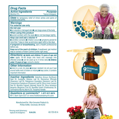 Frankincense & Myrrh Arthritis Pain Relief Rubbing Oil – Arthritis Pain Reliever with Frankincense Essential Oil for Sciatica, Lower Back, Neck, Hands, Knees, Joints and Shoulders, 2 fl.oz. - 1 Pack FRANKINCENSE & MYRRHBuy Supplements Australia