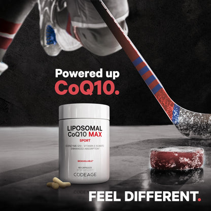 Codeage Liposomal CoQ10 Max Supplement - 250 mg Coenzyme Q10 with Vitamin E Isomers Tocopherols - 2-Month Supply - 1 Capsule Per Serving - Liposomal Delivery - Non-GMO, Gluten-Free - 60 Capsules CodeageBuy Supplements Australia