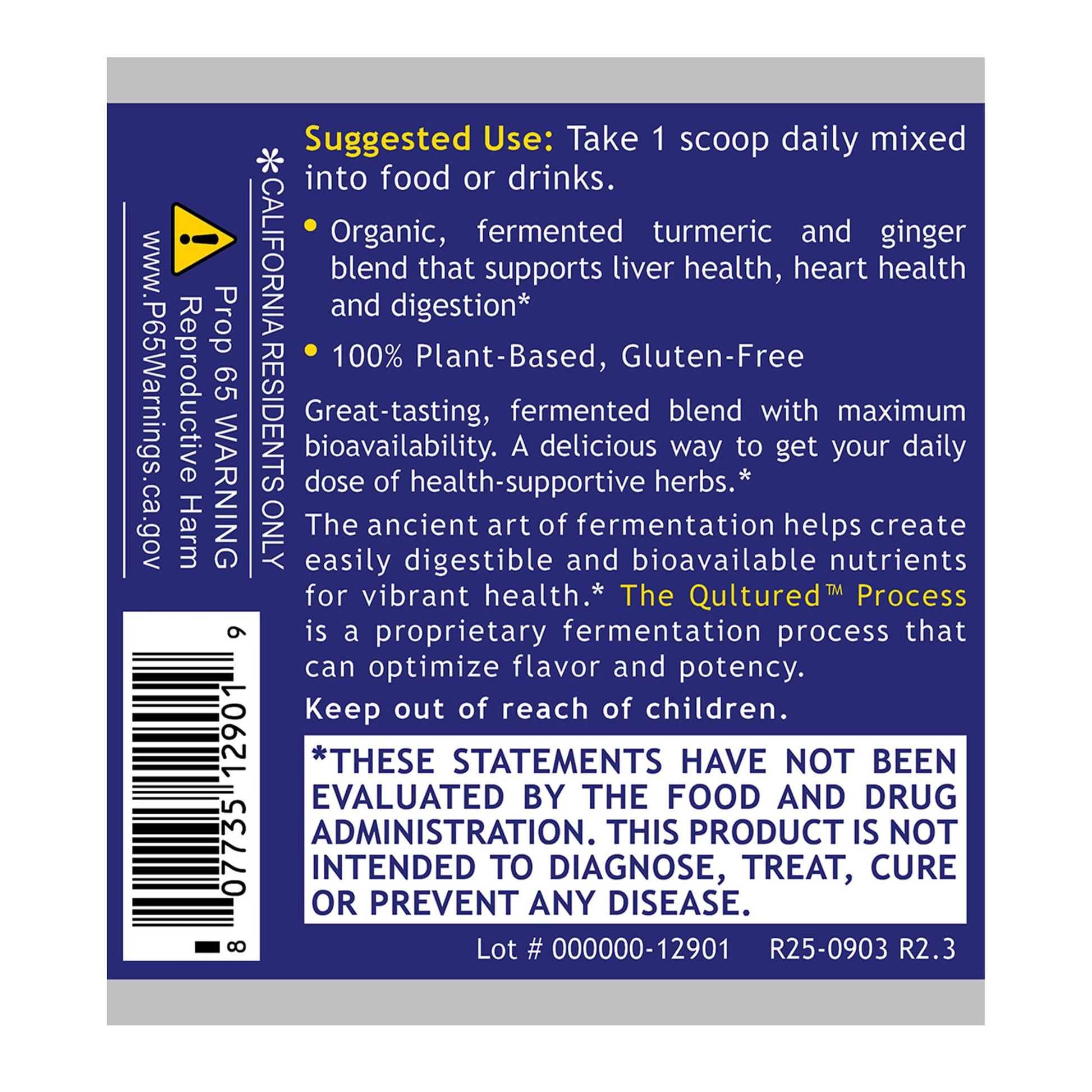 Premier Research Labs Premier Fermented Turmeric/Ginger Root - Probiotic Fermented Turmeric & Ginger Powder Supplement, Active Curcuminoids, Herbal Supplement - 4.7 Oz Premier Research LabsBuy Supplements Australia