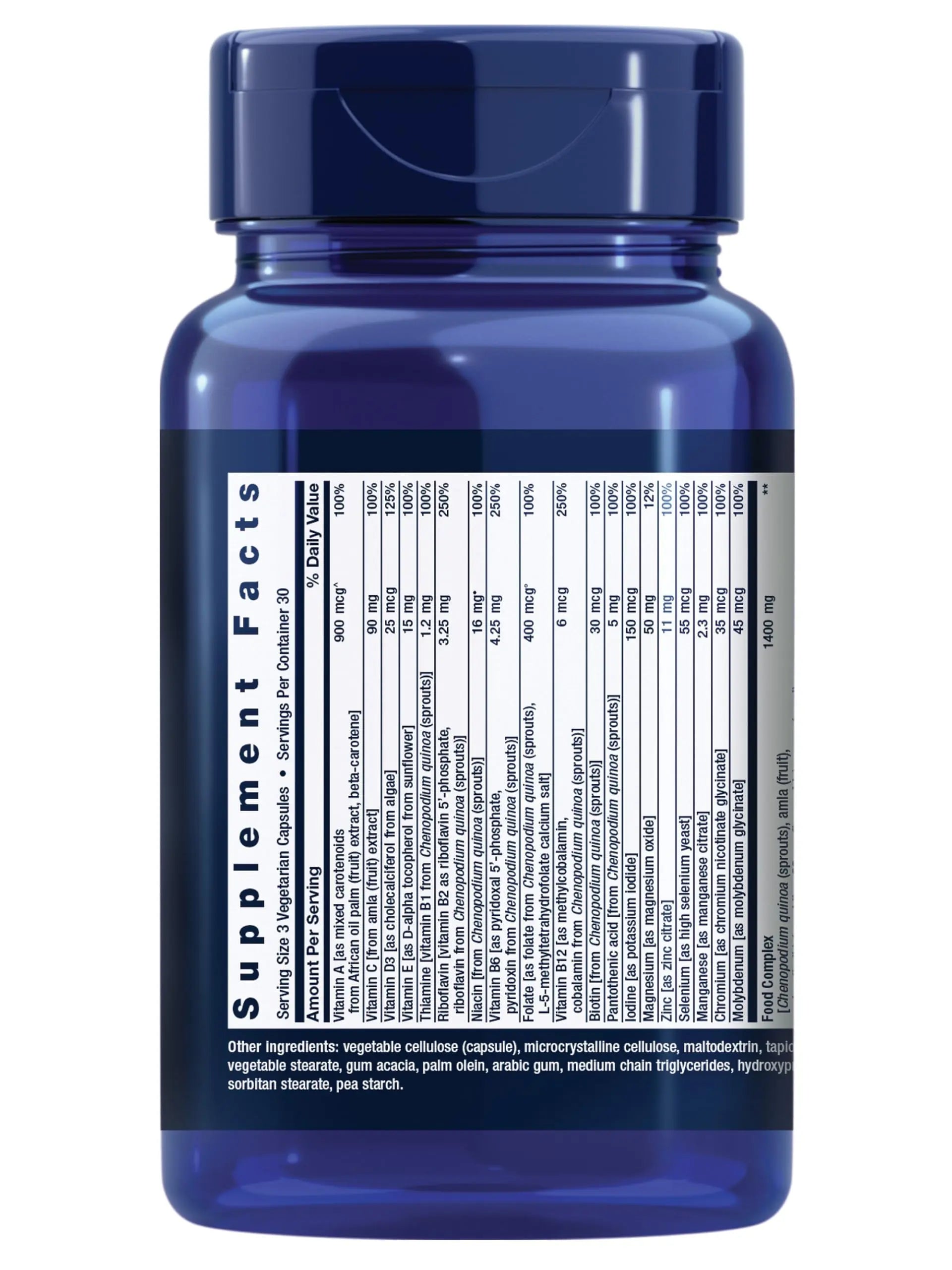 Life Extension Whole Food Multivitamin, Plant-derived Vitamin D3, A, B, C & E, Plus Minerals, Plant extracts, Stay Healthy from Head to Toe Life ExtensionBuy Supplements Australia