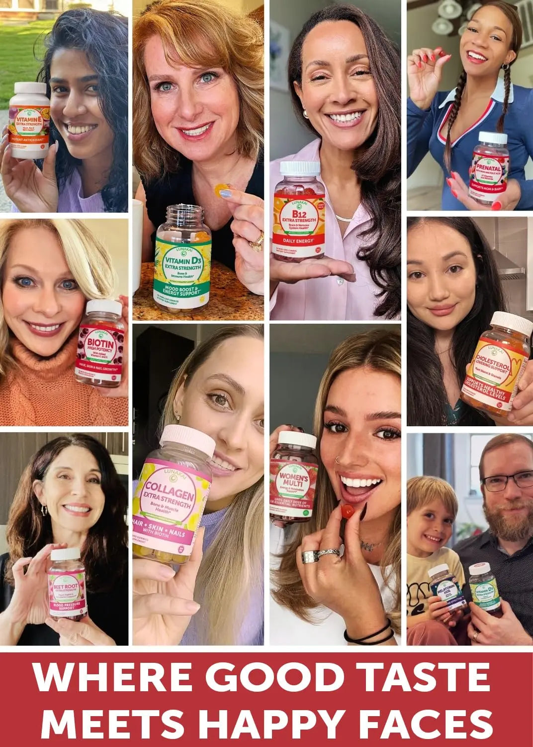 Lunakai USA Made Womens Multivitamin Gummies - Delicious Daily Dose with 16 Multi Vitamins for Women LunakaiBuy Supplements Australia