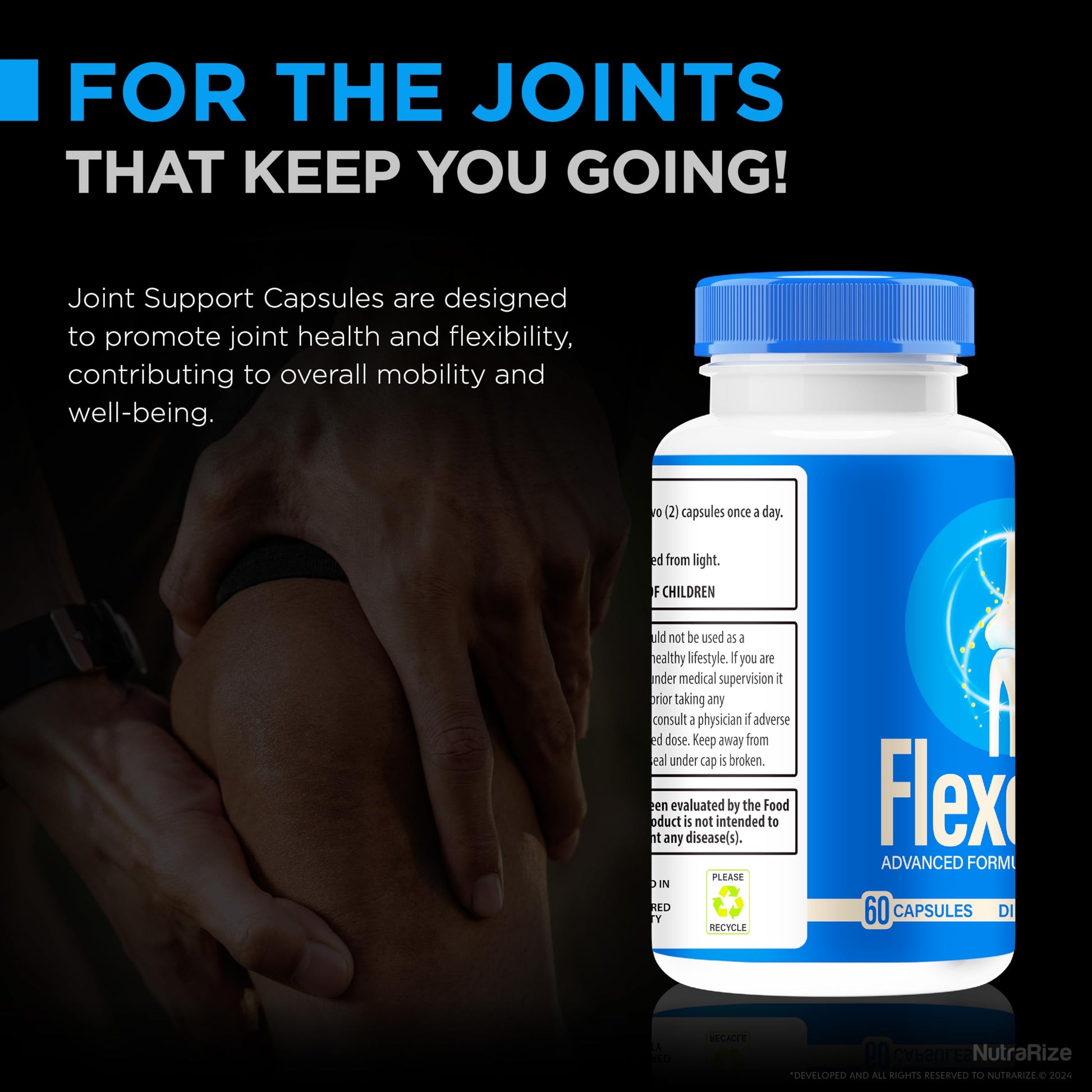NutraRize (2 Pack) Flexopril Ultra Capsules, Official Flexopril for Joint Support, All-Natural Formula to Fortify Bones and Bolster Flexibility, Premium FlexoprilUltra Pills Review (120 Capsules) NutraRizeBuy Supplements Australia