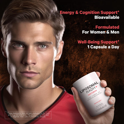 Codeage Liposomal NADH+ Supplement - CoQ10 - Vitamin B12 - D-Ribose Bioenergy CodeageBuy Supplements Australia