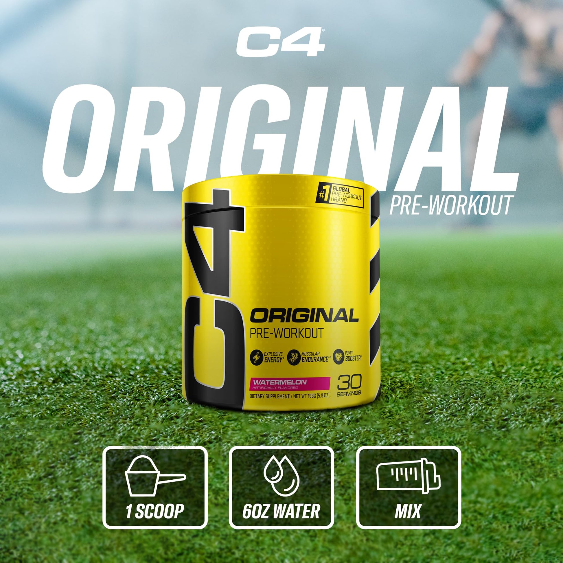 Cellucor C4 Original Pre Workout Powder Watermelon Sugar Free Preworkout Energy CellucorBuy Supplements Australia