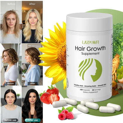 Lazpowfi Hair Growth Supplement, Biotin 10000mcg, 32-in-1 with Vitamin A, B3, C, Magnesium, Calcium, Hair Growth Products, Supports Hair & Nails Natural Growth Vitamins, for Women & Men - 30 Servings LazpowfiBuy Supplements Australia