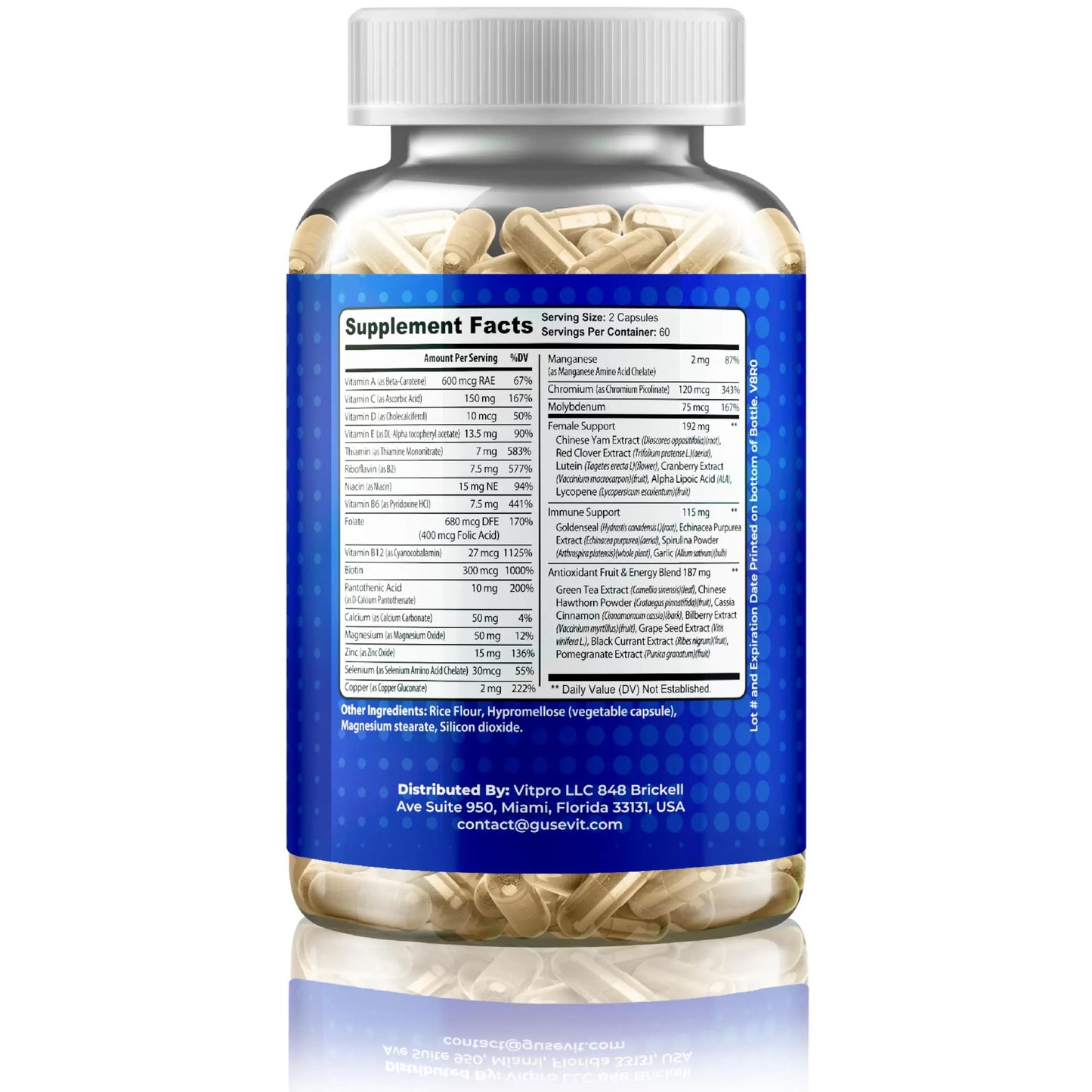 Gusevit 35-in-1 Men's Multivitamins for Immune Support, Stamina & Energy Boost | Men's Health Supplement with Vitamins & Antioxidants | Gusevit