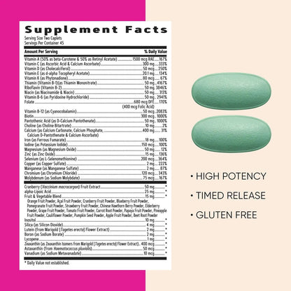 GNC Women’s Ultra Mega Multivitamin Caplets, Clinically Proven to Feel Better, Immune Support, Vitamin A, B, C, D GNCBuy Supplements Australia