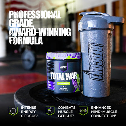 REDCON1 Total War Pre Workout - L Citrulline, Malic Acid, Green Tea Leaf Extract for Pump REDCON1Buy Supplements Australia