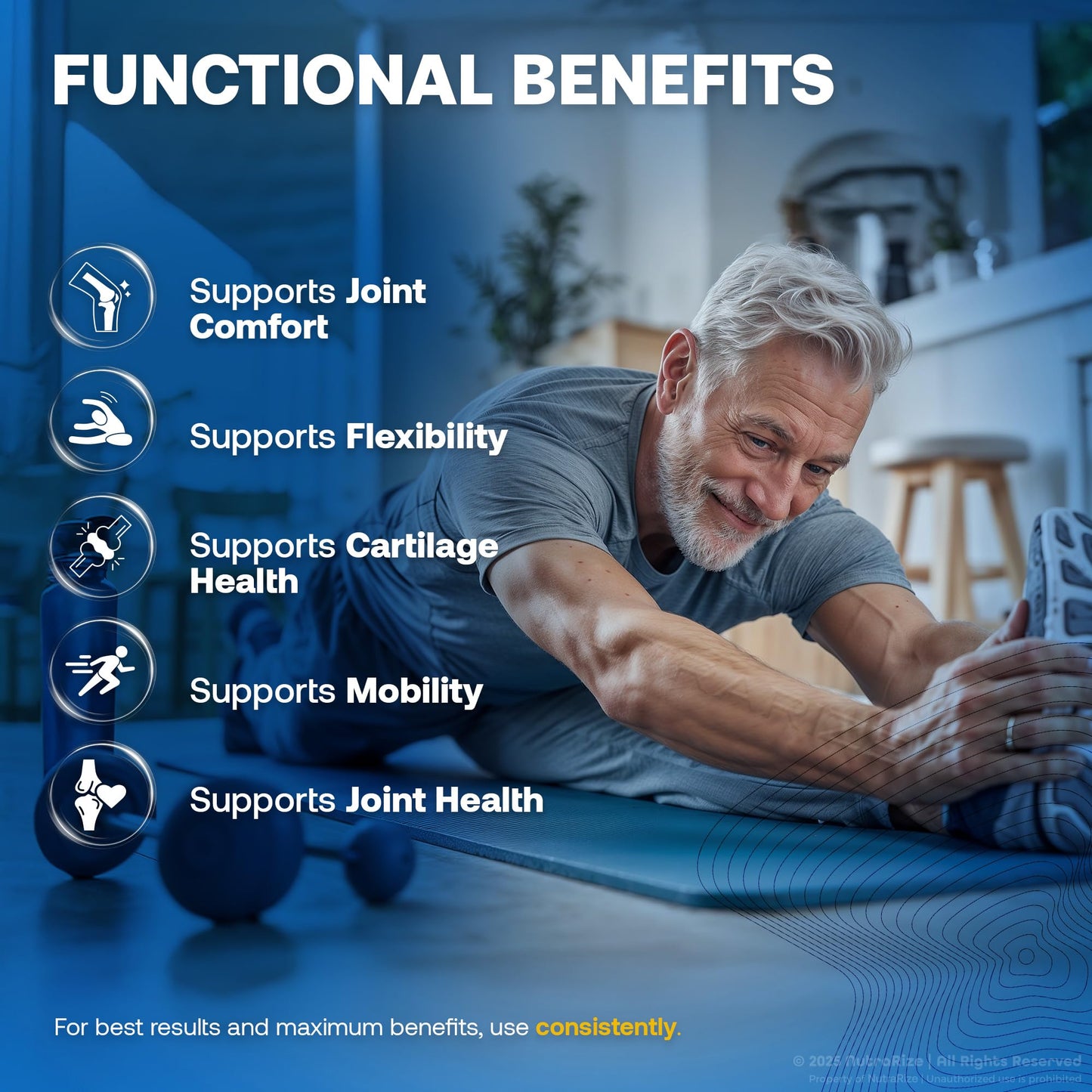 NutraRize Flexo Bliss, FlexoBliss Joint Health Support, All-Natural Supplement to Support Flexibility and Full Range of Motion, Official Flexo Bliss Reviews (60 Capsules) NutraRizeBuy Supplements Australia