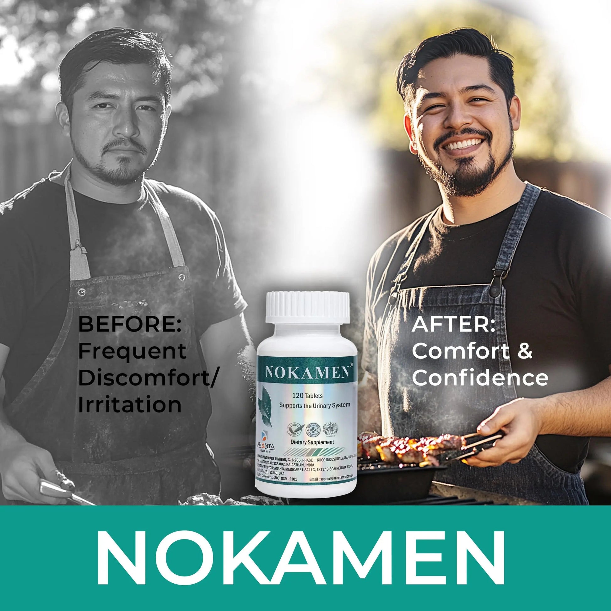 Ananta Medicare USA NOKAMEN – Kidney & Urinary Tract Support Herbal Formula, 120 Tabs Ananta Medicare USABuy Supplements Australia