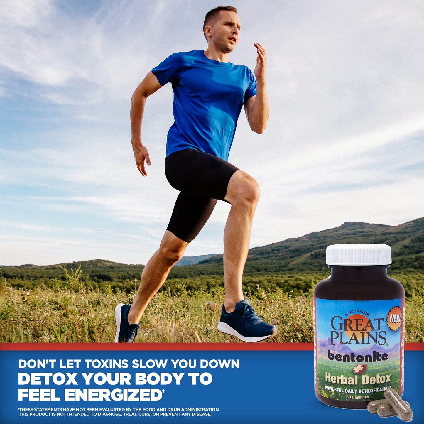 Yerba Prima Bentonite Clay Plus Herbal Detox - 60 Veggie Capsules - Natural Cleansing Supplement Yerba PrimaBuy Supplements Australia