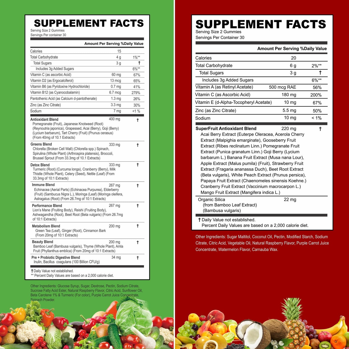 VITINITY Made with Real Fruit-Real Veggie Gummies-Superfood Vegetable Vitamin Sup VITINITYBuy Supplements Australia