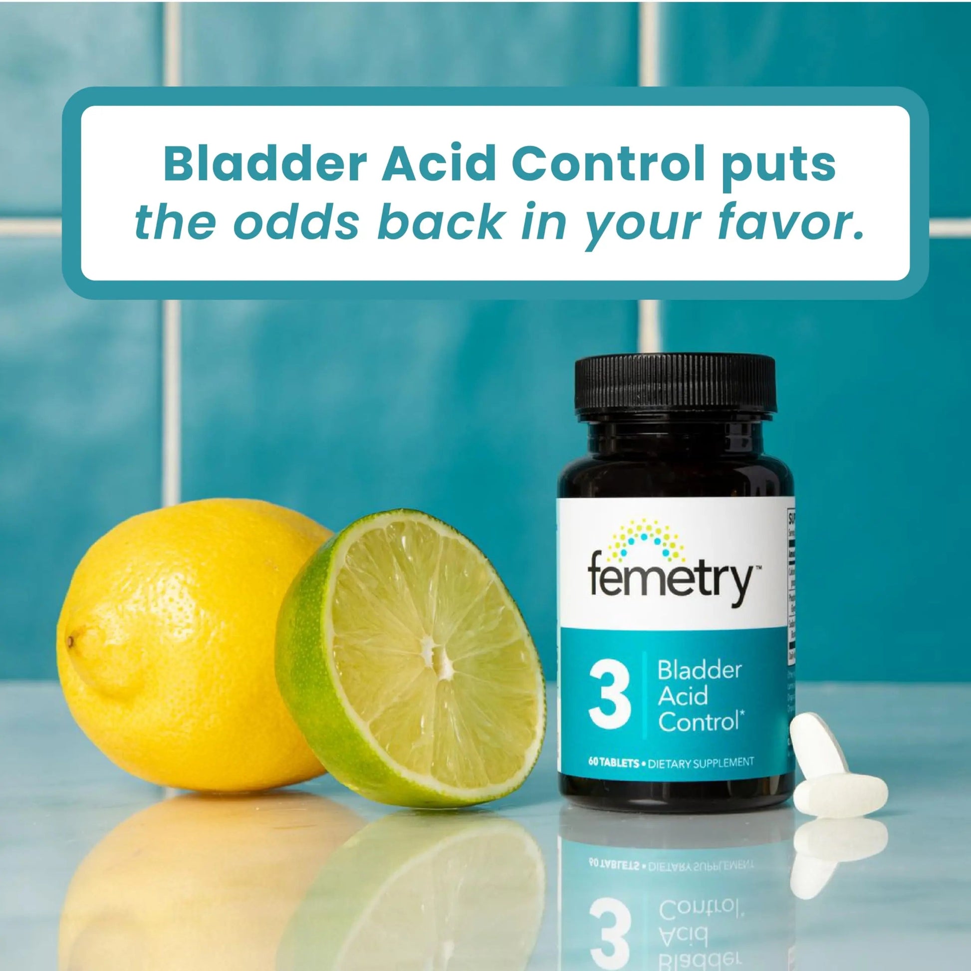 LifeSeasons Femetry Bladder Acid Control - Support for Interstitial Cystitis - Reduce Urine Acidity in The Bladder - Eases Flares Caused by Eating or Drinking Acidic Foods - 60 Tablets LifeSeasonsBuy Supplements Australia