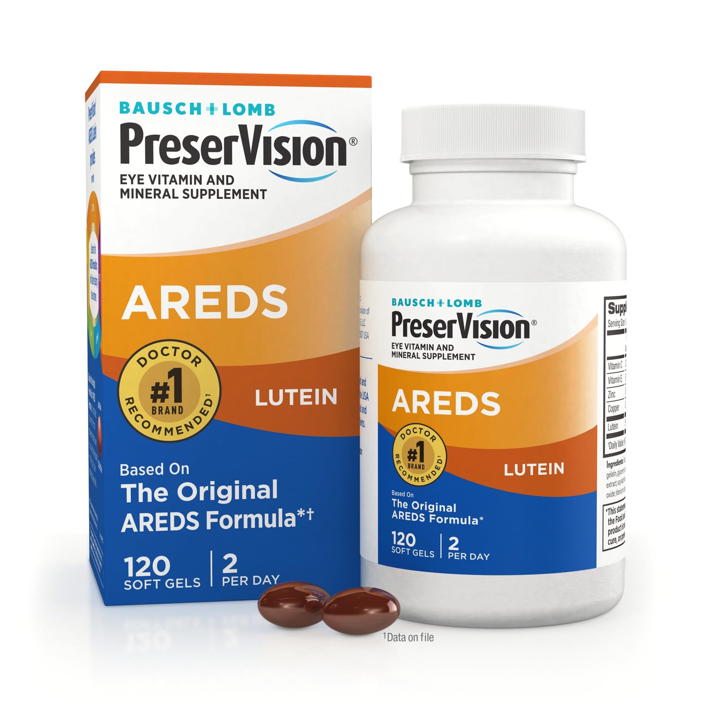 PreserVision AREDS Eye Vitamins, #1 Eye Doctor Recommended Brand, Multivitamin with Lutein, Vitamins C & E, Zinc, and Copper Supplements, 120 Softgels PreserVisionBuy Supplements Australia
