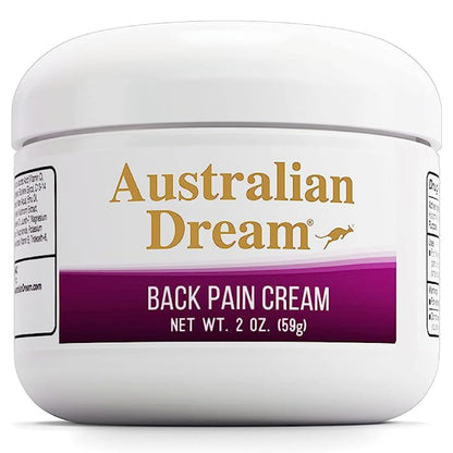 Australian Dream Back Pain Cream - Soothing, Non-Greasy Muscle Pain Relief Cream - Good for Neck, Back, Body, or Muscle Aches - 2 oz Jar Australian DreamBuy Supplements Australia