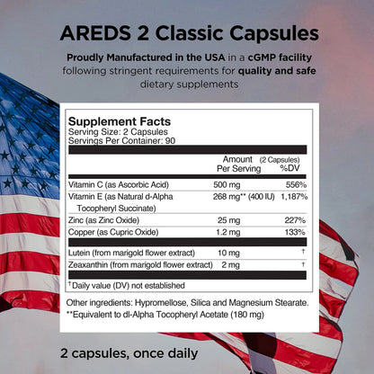 Viteyes AREDS 2 Capsules and Viteyes Multivitamin AREDS 2 Companion, Single Daily Dose Eye Vitamins, 3 Month Supply ViteyesBuy Supplements Australia
