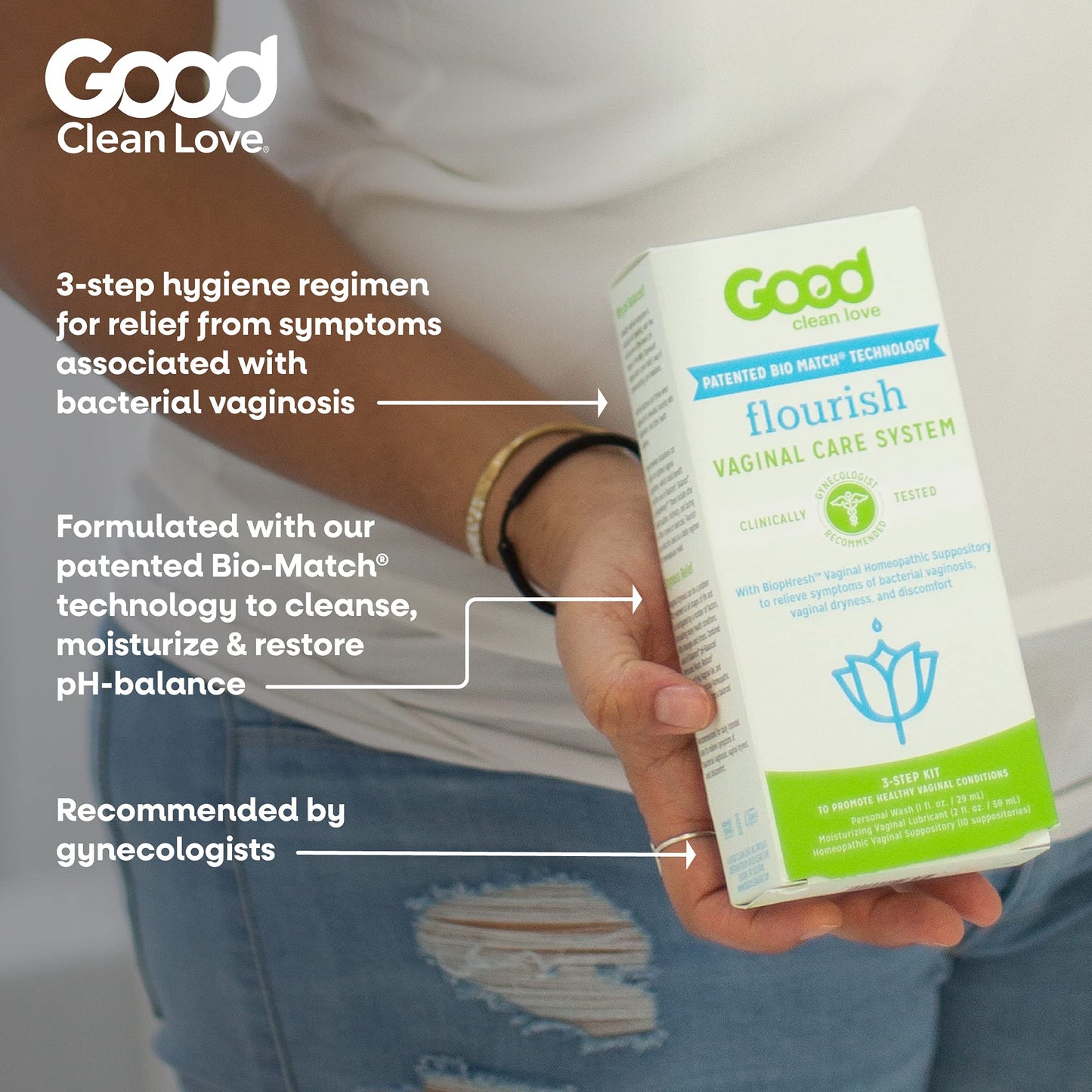 Good Clean Love Flourish Vaginal Care System, 30-Day Regimen, Relieves Itching & Irritation, Includes Personal Good Clean LoveBuy Supplements Australia