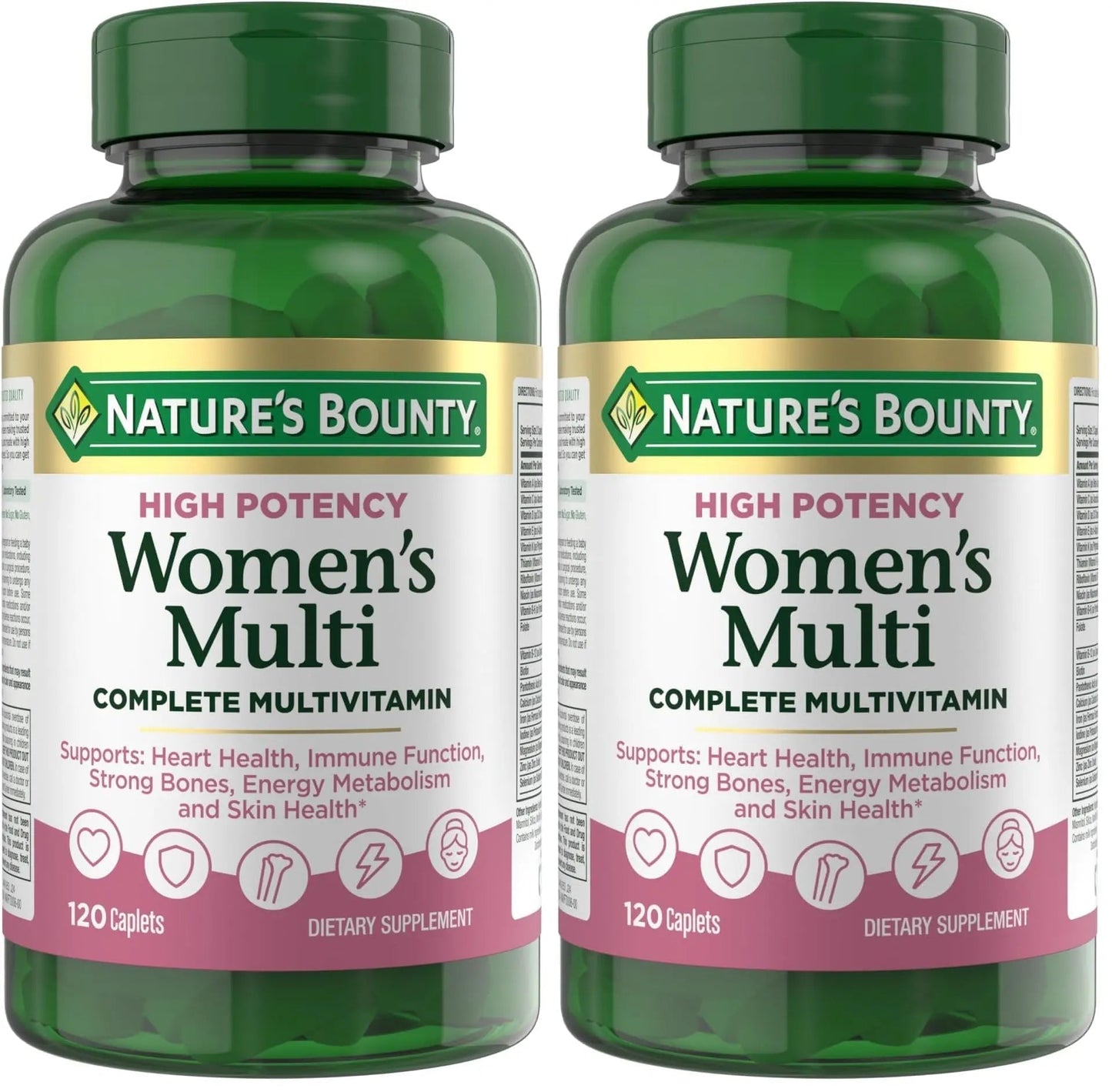 Nature's Bounty High Potency Women’s Complete Multivitamin, Daily Vitamin with Vitamin C, Supports Heart Health & Immune Function Nature's Bounty