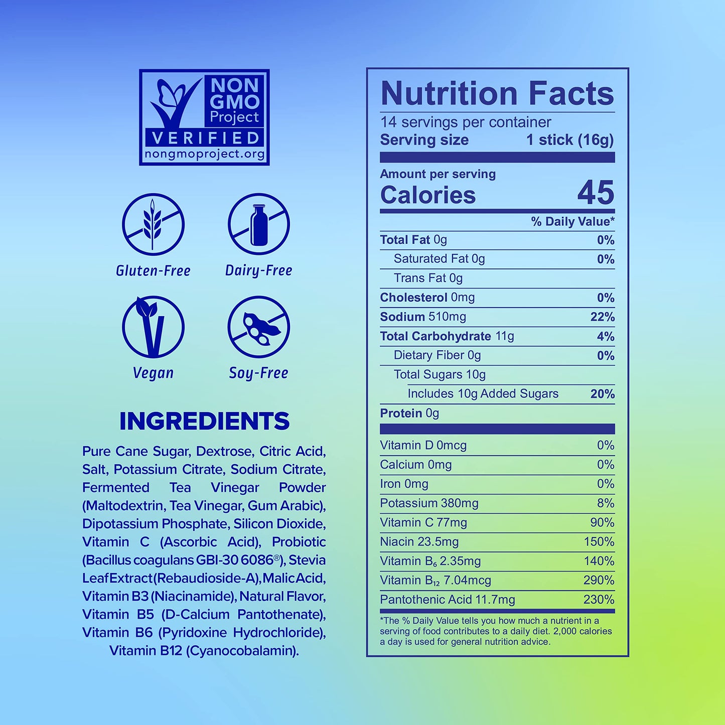 Liquid I.V. Hydration Multiplier + Probiotic Kombucha - Tart Green Apple - Hydration Powder Liquid I.V.Buy Supplements Australia