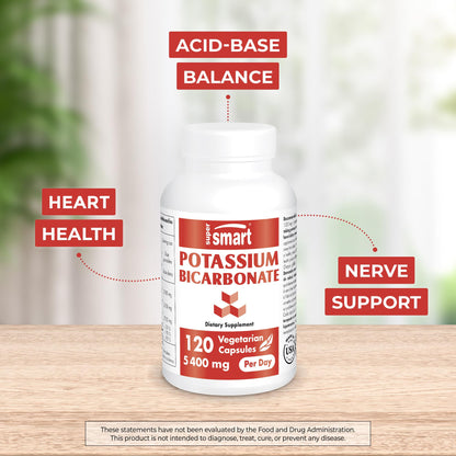 Supersmart - Potassium Bicarbonate 5400mg per Day (High Dose) - Electrolyte Mineral SupersmartBuy Supplements Australia