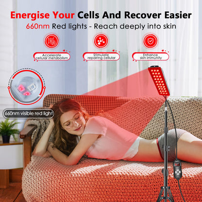 RUISQM Red Light Therapy Lamp, Infrared Light Therapy with Stand - 660nm Redlight & 850nm RUISQMBuy Supplements Australia