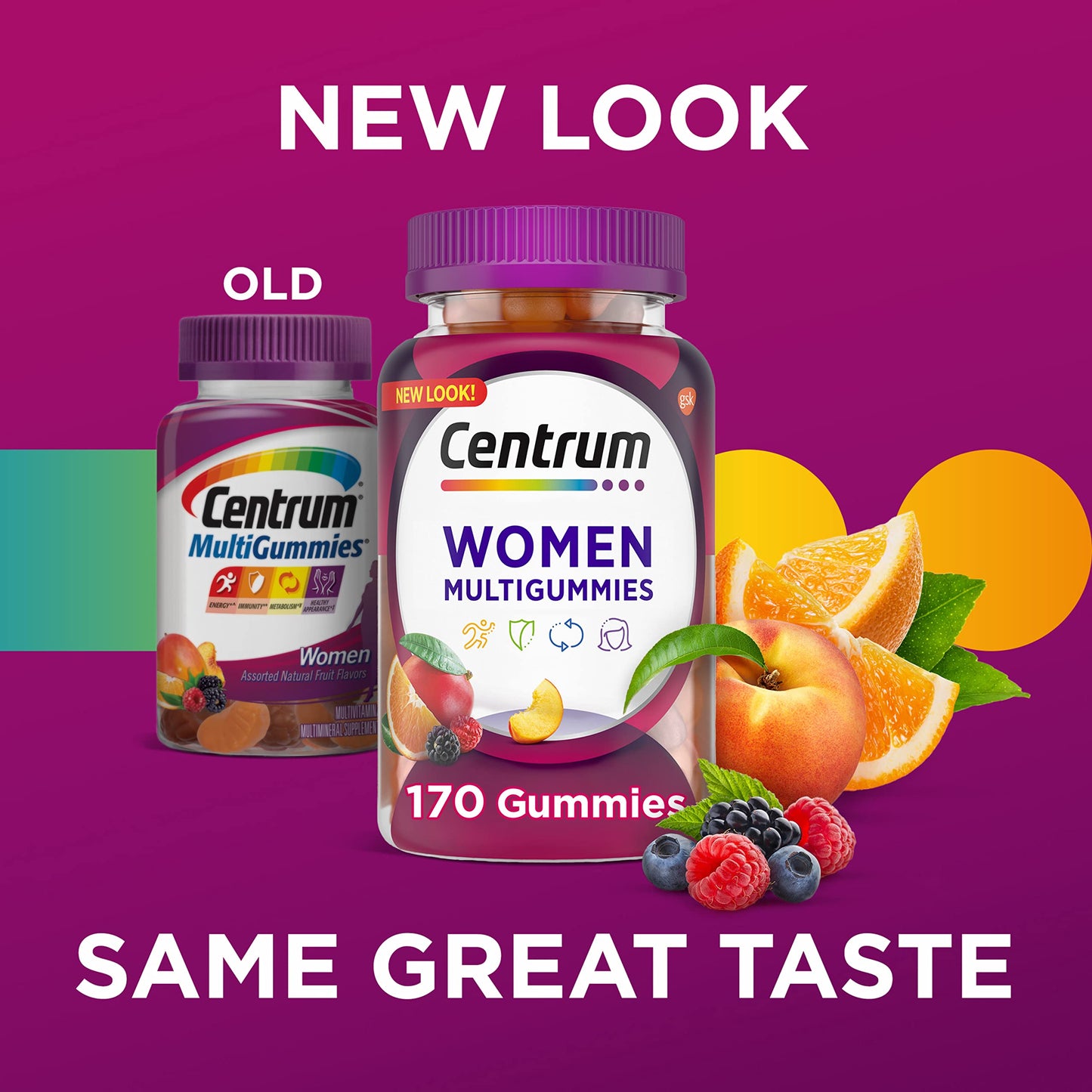 Centrum MultiGummies Gummy Multivitamin for Women, Multivitamin/Multimineral Supplement with Vitamin D3, B and Antioxidants CentrumBuy Supplements Australia
