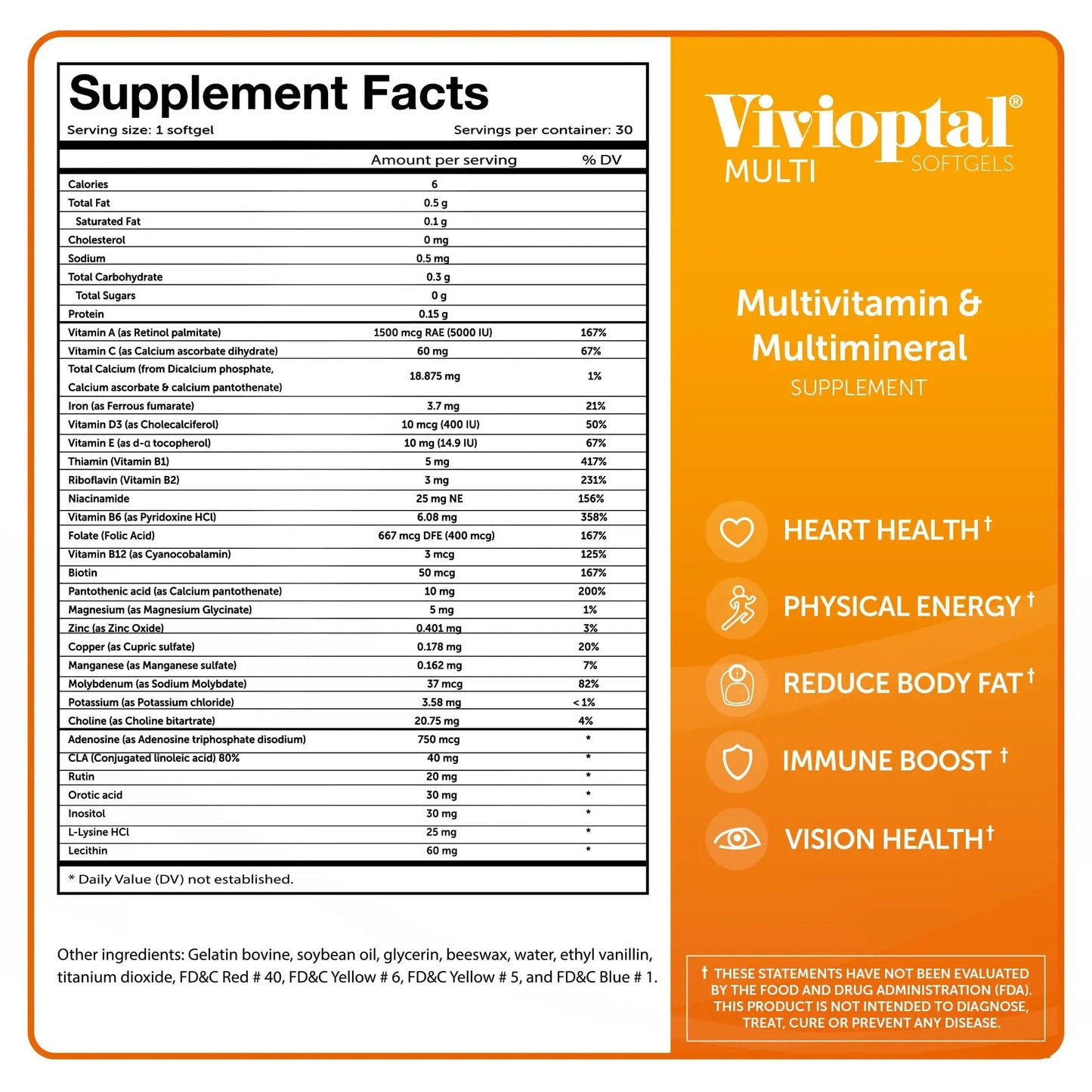 Vivioptal Multi, 30 Softgels, Multivitamin & Multimineral, Gluten Free, German Formula Vivioptal VitaminsBuy Supplements Australia