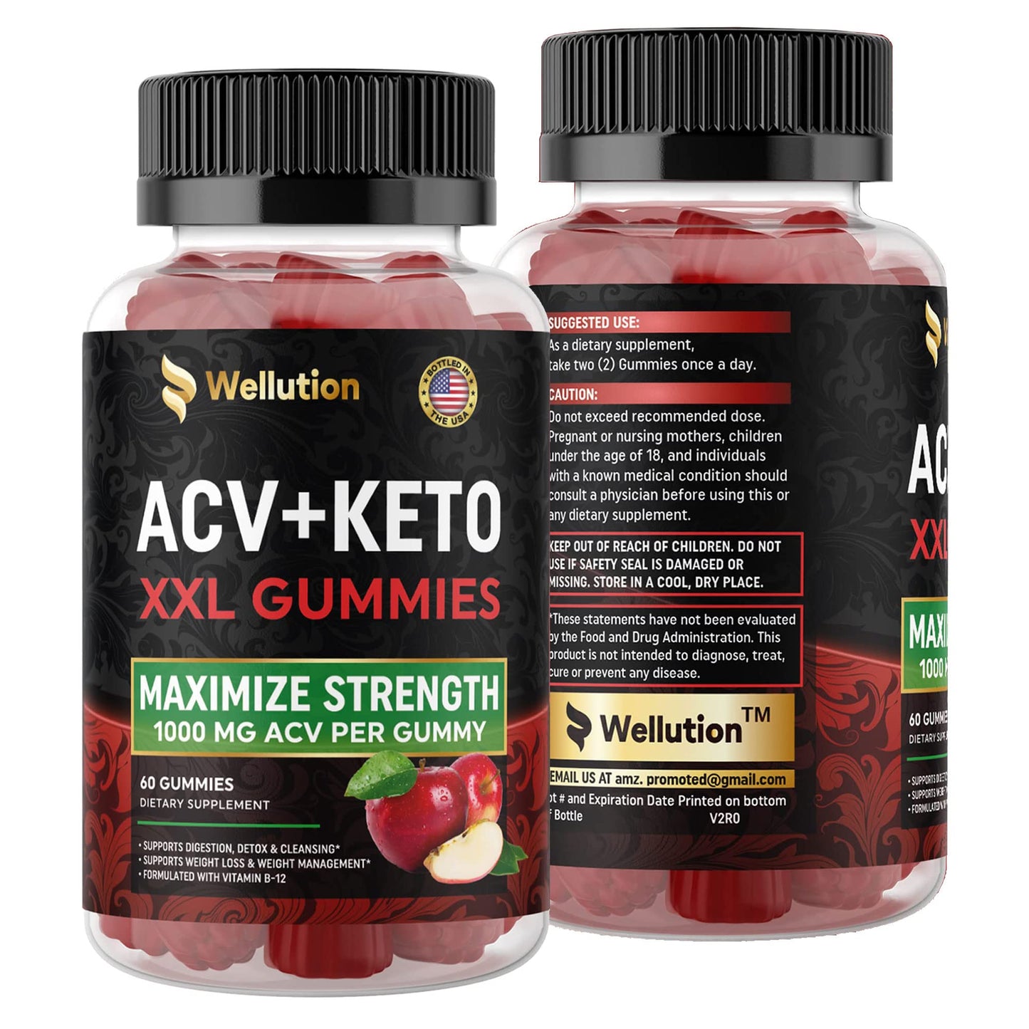WELLUTION (2 Pack Gummies Apple Cider Vinegar - Formulated to Support Healthy Weight WELLUTIONBuy Supplements Australia
