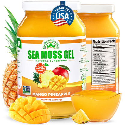 EverSmith Organics - Wildcrafted Irish Sea Moss Gel | Made in USA | Rich in Vitamins & Minerals | Sea Moss Gel Raw