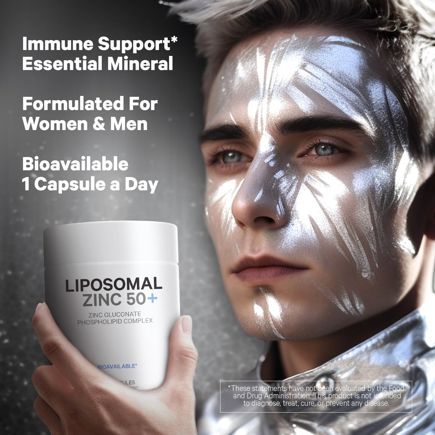 Codeage Liposomal Zinc Supplement – 3 Month Supply – One Per Day - 50 mg Zinc Gluconate Vitamin Pills - Essential Mineral Supplements Liposomal Delivery Matrix - Vegan Non-GMO - 100 Capsules CodeageBuy Supplements Australia