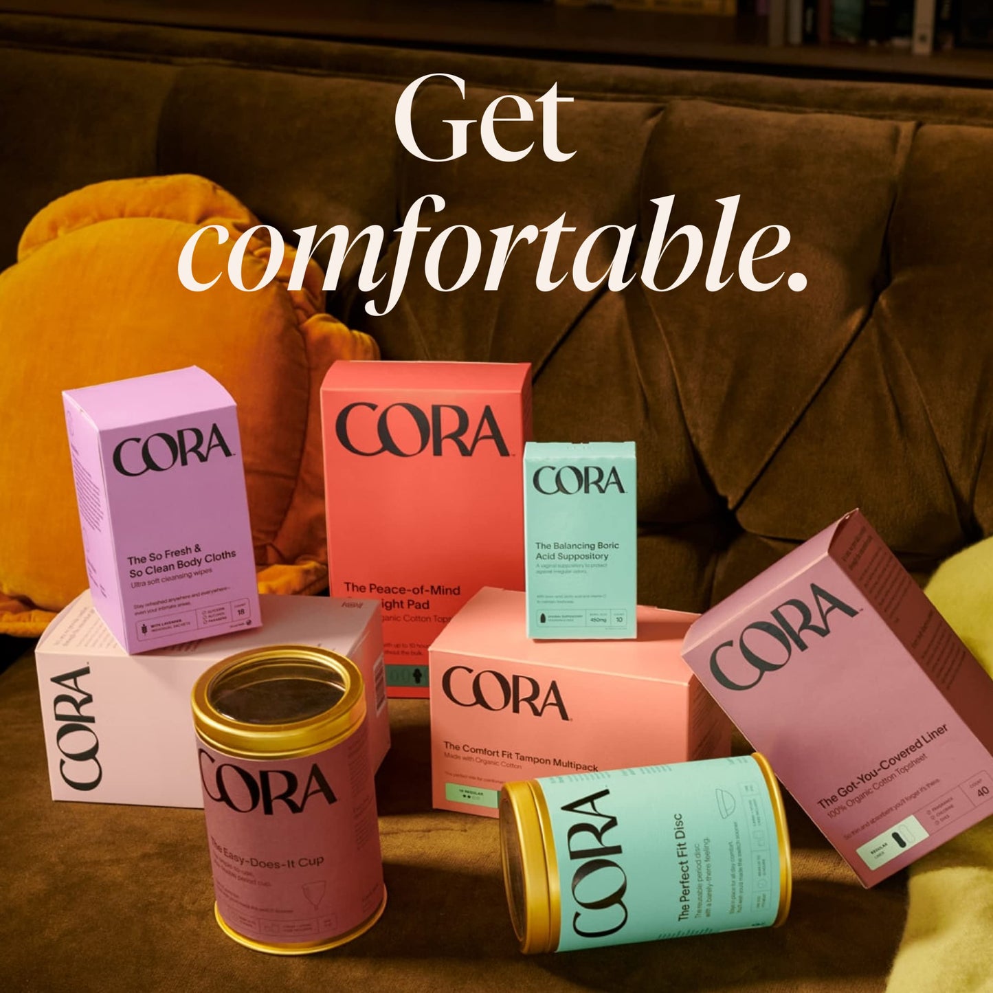 Cora Period Regular Liners | 100% Organic Cotton Topsheet | Ultra Thin, Quick Absorbency CoraBuy Supplements Australia