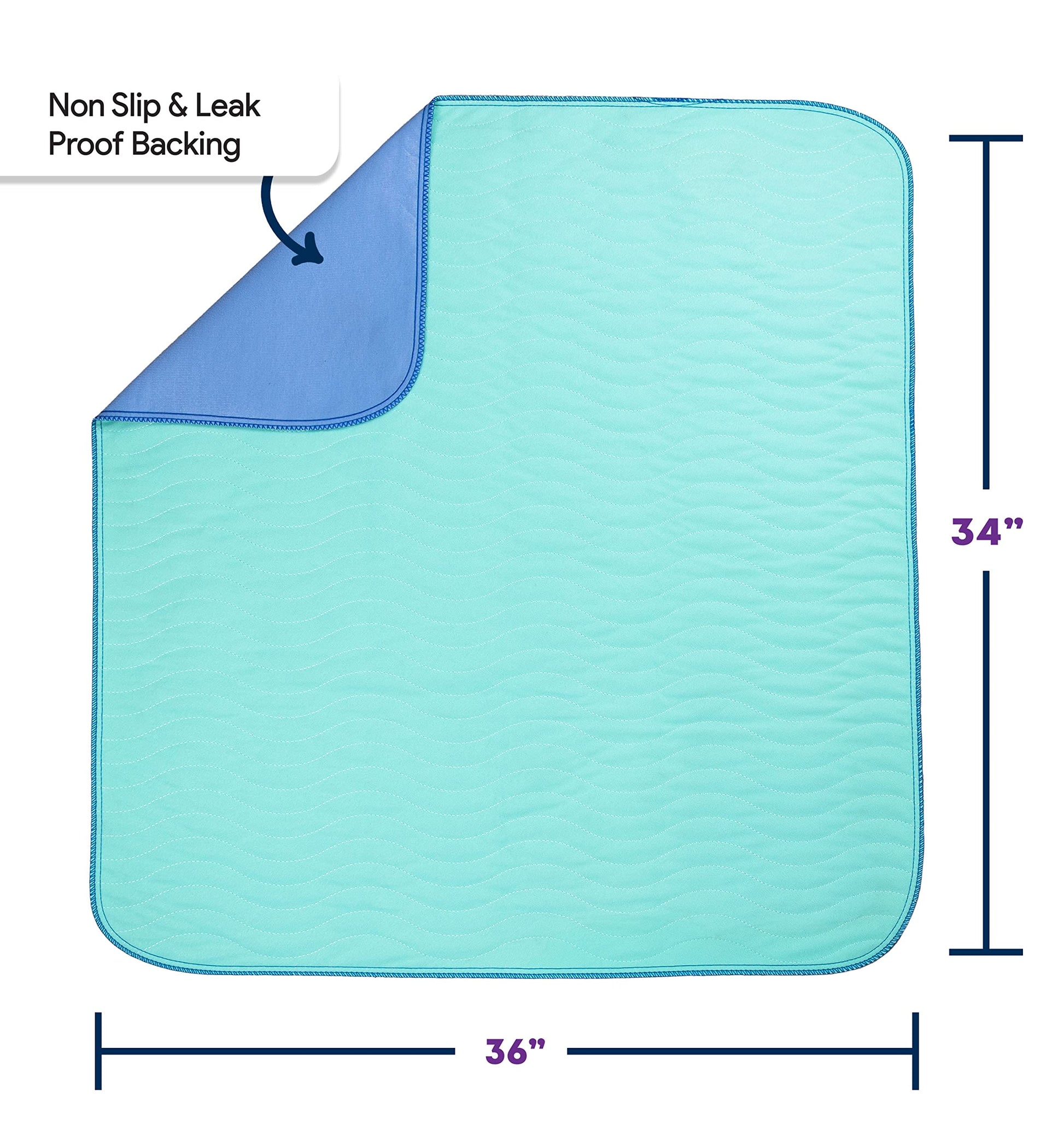 IMPROVIA® Washable Underpads 34" x 36" (Pack of 10) Heavy Absorbenc IMPROVIABuy Supplements Australia