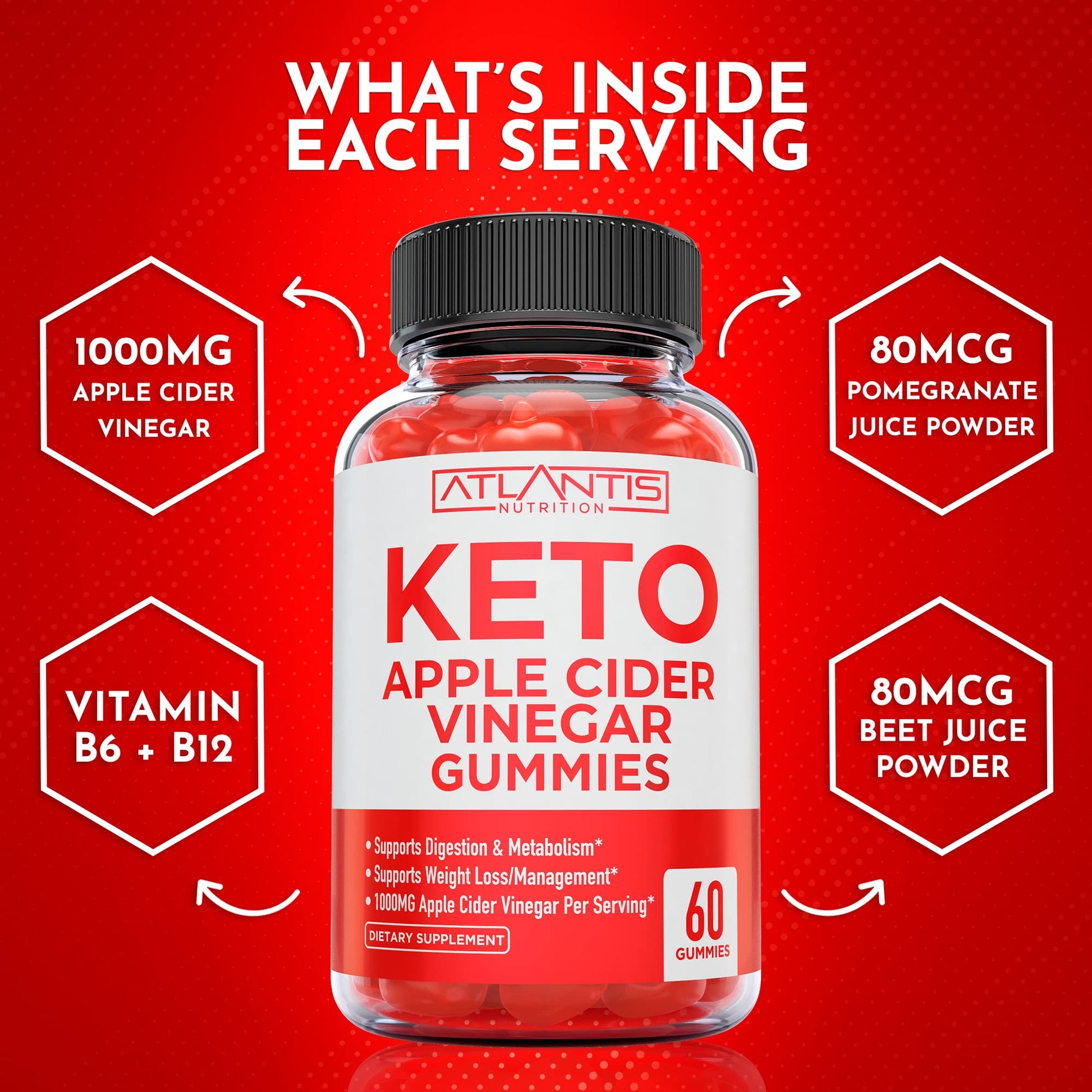 Keto ACV Gummies for Weight Loss - Apple Cider Vinegar Keto ACV Gummies Formulated Atlantis NutritionBuy Supplements Australia