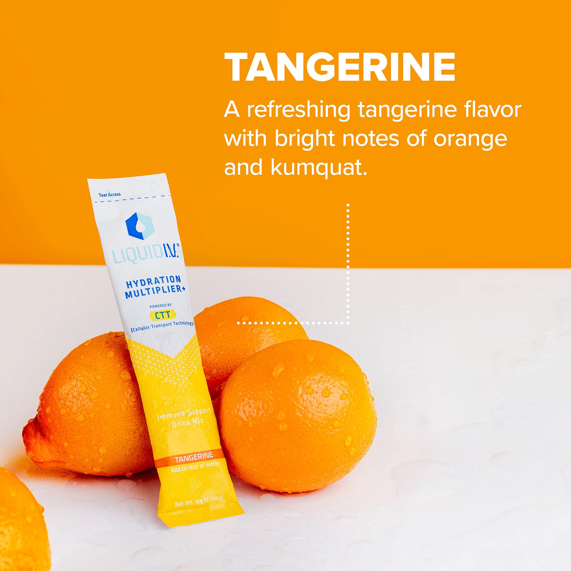 Liquid I.V. Hydration Multiplier + Immune Support - Tangerine - Hydration Powder Liquid I.V.Buy Supplements Australia