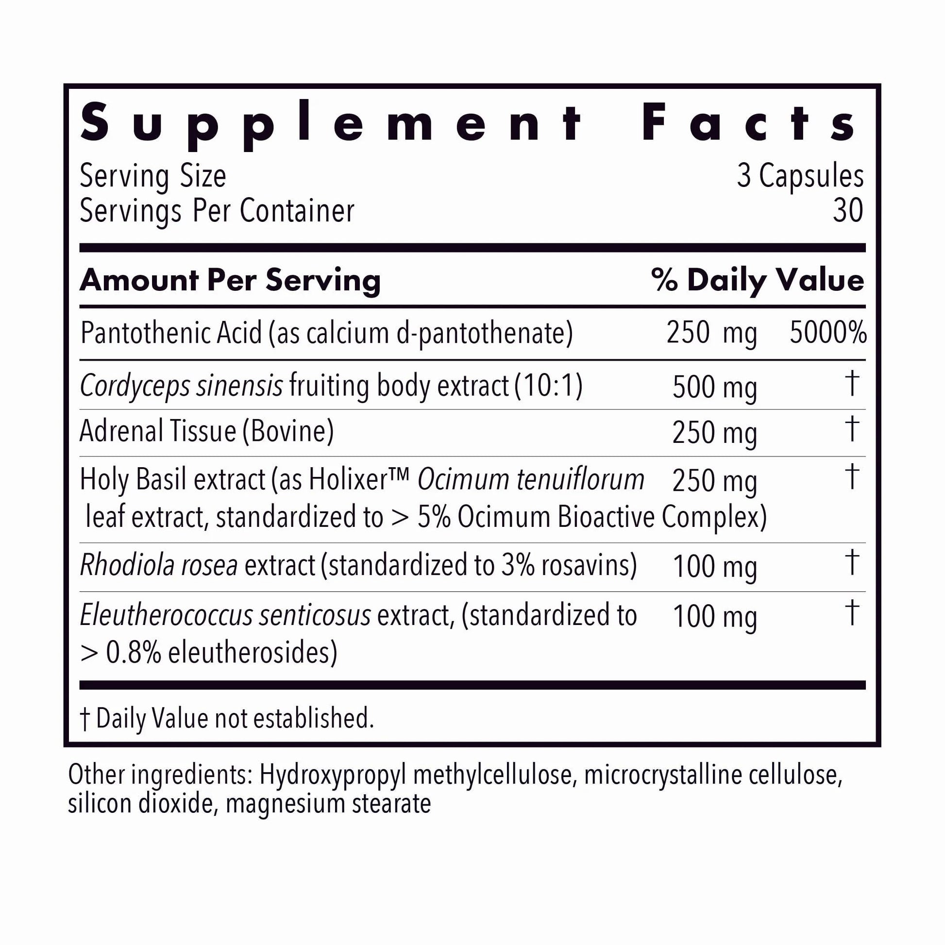 Allergy Research Group - Adrenal Glandular Adapt - Supports Healthy Stress Response and Cortisol Regulation - Hypoallergenic - 90 Vegetarian Capsules Allergy Research GroupBuy Supplements Australia