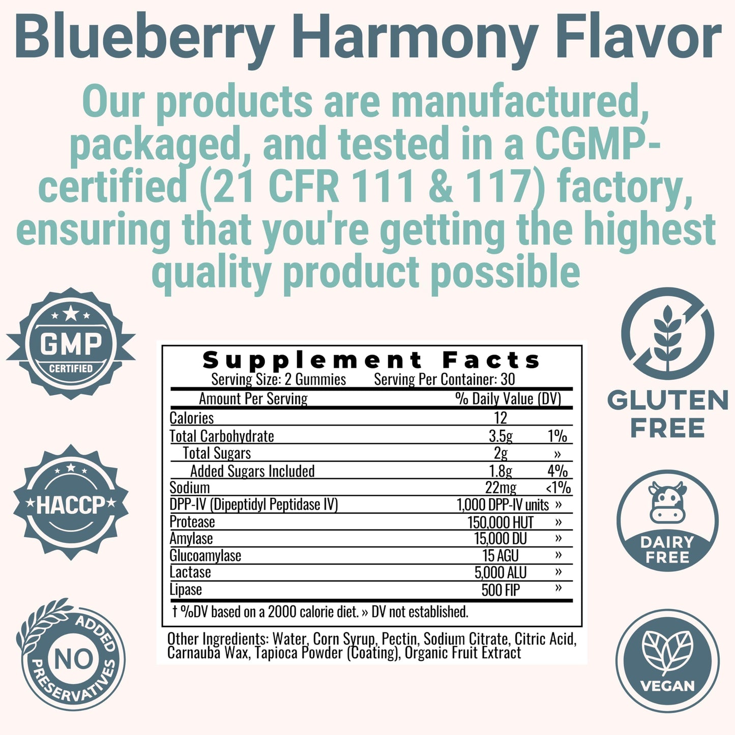 Gluten & Lactase Digestive Enzyme Gummies – Lactase Pancreatic Enzymes with DPP‑IV Lipase Gluco‑Amylase Lactase, Drops Chewables Capsules Pills Powder Supplement Alt, Pancreatic Support, for Kids SHIZAMBuy Supplements Australia