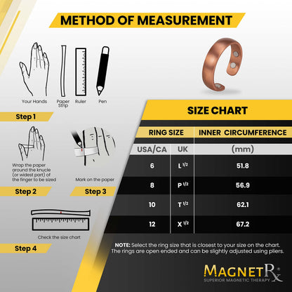 MagnetRX® Magnetic Copper Ring – Elegant Magnetic Rings – Copper Rings for Women & Men MagnetRXBuy Supplements Australia