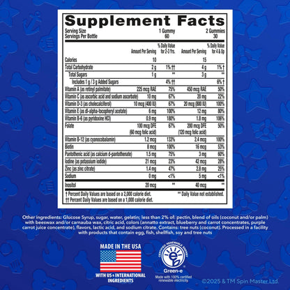 L’il Critters Paw Patrol Gummy Vites Daily Gummy Multivitamin for Kids, Vitamin C, D3 for Immune Support Cherry, Orange Lil CrittersBuy Supplements Australia